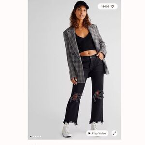 Free People Maggie Mid-Rise Straight-Leg Jeans